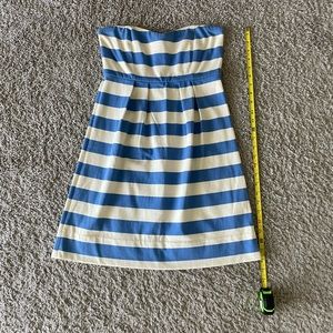EUC J. Crew striped sweetheart neckline dress 4